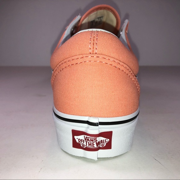 Vans Old Skool Peach Pink & True White Sneakers - Picture 4 of 8